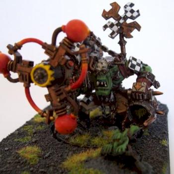 Ork Big Mek with Shokk Attack Gun by chivas