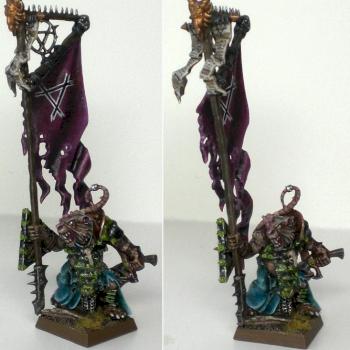 Skaven Battle Standard Bearer by cb_rex