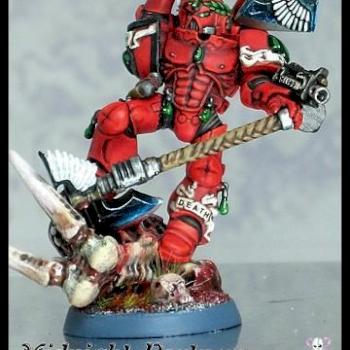 Sold. Australia.  Blood Angels' Captain - Axe Master Ramiel by ronin074