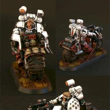 Sanguinary Priest on Bike, Apothecary by Johnnyhorse