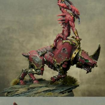 Herold of Khorne on Juggernaut by Shub-Niggurath