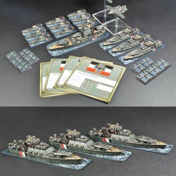 Prussian Naval Fleet - Dystopian Wars by MiniKingdom