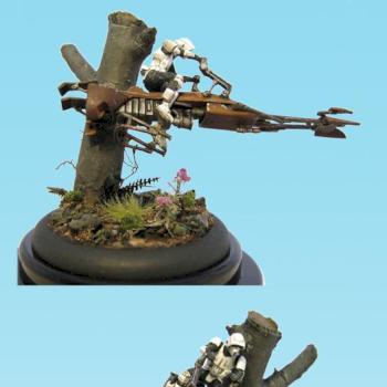 Biker Scout on Speeder Bike by peteh