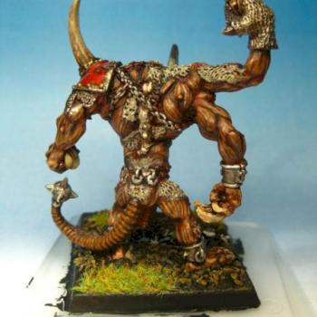 Blood Bowl Rat ogre by leaxe