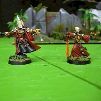 A warlock and farseer from craftworld Lunah-Sahd by willydstyle