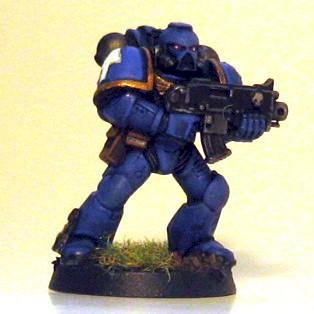 Ultramarine tactical space marine by Vitulv