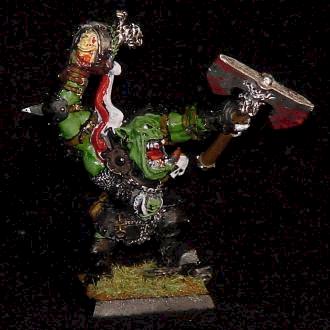 Ork-Waaaghboss by Aidan