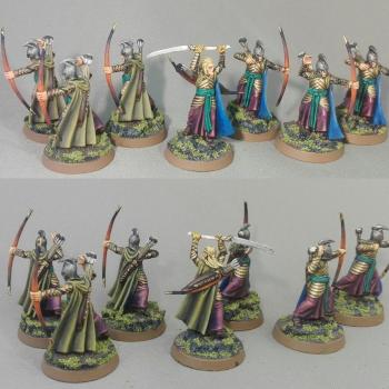 Elrond's Elves from Rivedell LoTR with elves bows by Arekarkadiusz