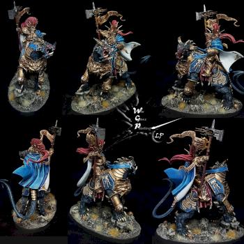 Lord Celestant on Dracoth Age Of Sigmar Commission Job by CroWarGamePainting