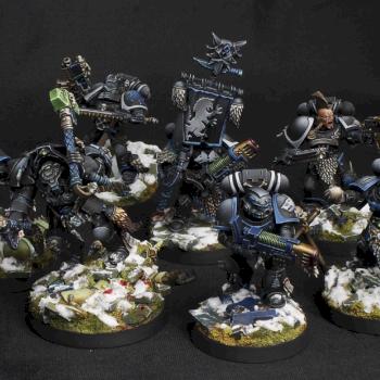 Space Wolves Grey Hunters by Manu Miniatures