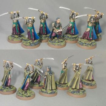 Elrond's Elves from Rivedell LoTR with elves blades by Arekarkadiusz