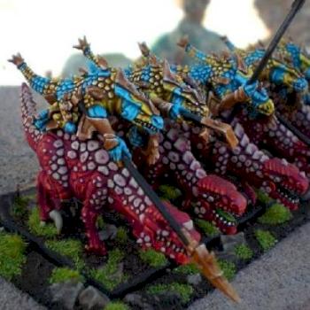 Mounted Saurus Warriors by Monkeysplitters