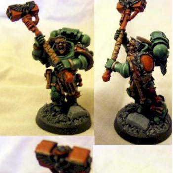 games day mini. space marine commander by soupoftheday