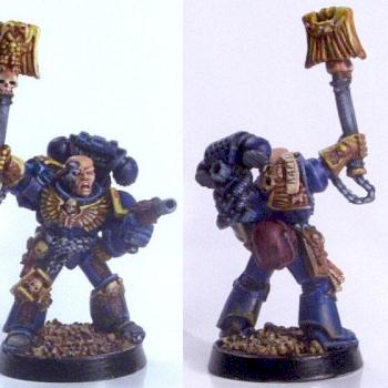 Crimson Raptors Space Marine Chaplain by bjcLikes2Bike