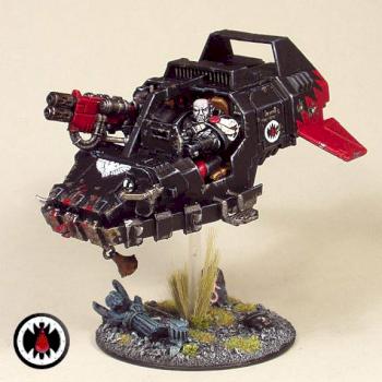 FLESH EATERS Landspeeder, front 1 by Chaplain Desmodus