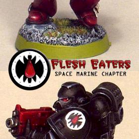 Flesh Eaters tactical marine by Chaplain Desmodus