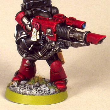 Flesh Eaters tactical marine w/ Lascannon by Chaplain Desmodus