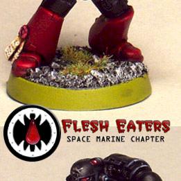 Flesh Eaters tactical marine by Chaplain Desmodus