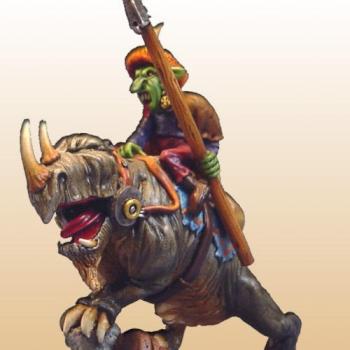 Rhino Horse mounted fanatic goblin ! by Marc