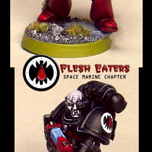 Flesh Eaters tactical marine w/ Plasmagun by Chaplain Desmodus