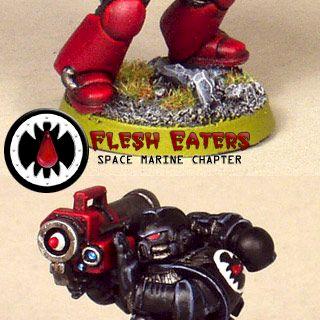 Flesh Eaters tactical marine w/ Missile Launcher by Chaplain Desmodus