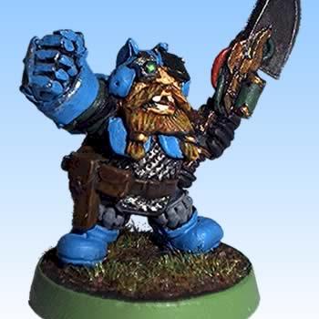 Squat Sgt. with power axe by Gonzo