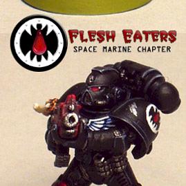 Flesh Eaters tactical marine by Chaplain Desmodus