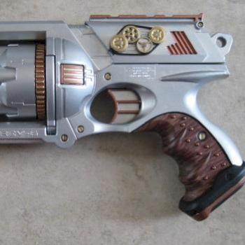 Nerf Steamgun in chrome by EvilEgg