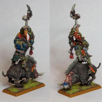 Savage Orc Shaman on Boar by Malekyth