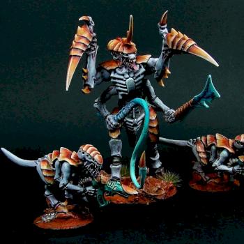 Tyranid alpha warrior by Pazuzu