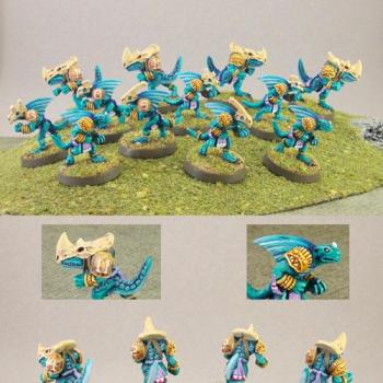 Blood Bowl Lizardman Team by Shades