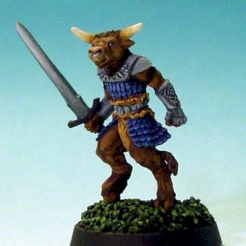 Minotaur sculpted by Julie Guthrie by xredmenacex