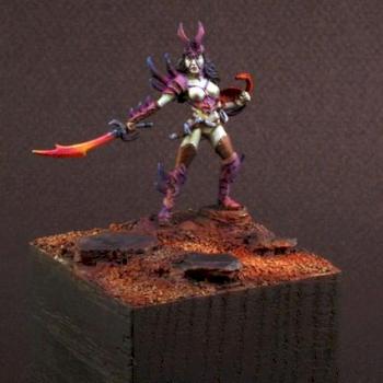 CMON Contest 15 - Female Anti-Paladin from Dark Sword Miniatures by artfreakydude