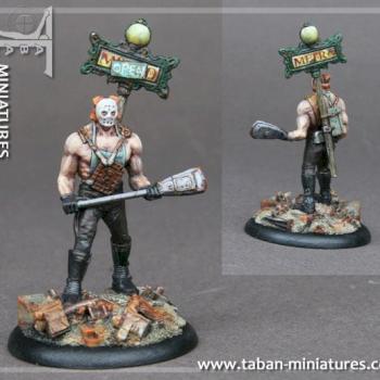 Une autre figurinePost-apoc shop assistant - Green 32mm by tabanstudio