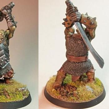 3405 Black Orc Hero by Dougs Workshop