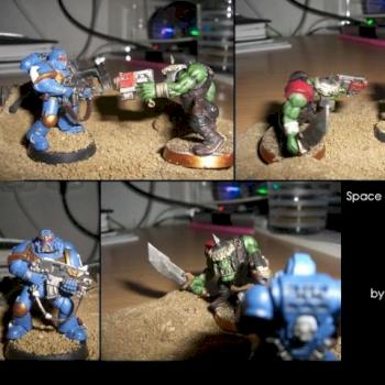 Space Marine vs Ork by Ultramarine45