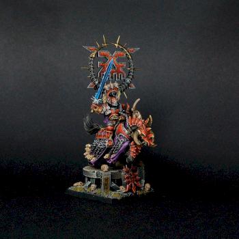 KHORNE LORD on DAEMONIC STEED by siny lemur