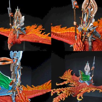 High Elves Flamespyre Phoenix with Rider by Roveron