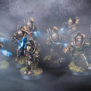 Solar Auxilia with power weapons by paintordieminiatures