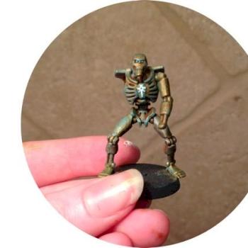 First ever painted model— necron by Afoxofflames