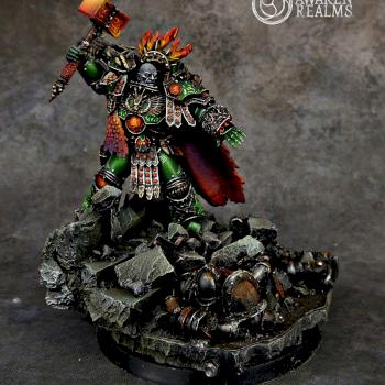 Horus Heresy Salamanders Primarch Vulkan by Awaken Realms