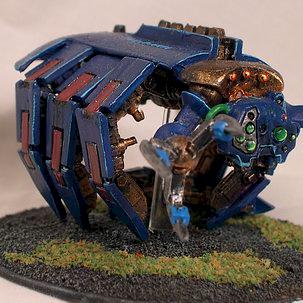 Necron Tomb Spyder side view by by zeph