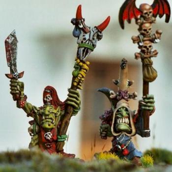 Goblin shamans : OrtH and Fazoun by Marc Spadalkine