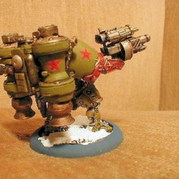 Warmachine Khador Kapitan Conversion REAR view by moonwhim