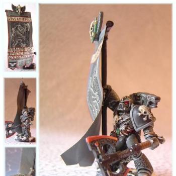 Space Wolf Standard Bearer by pitcube