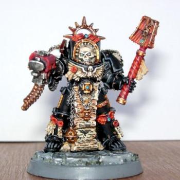 Black Templar Terminator Chaplain by arfurfuxake