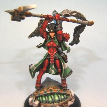 Khador Kommander Sorscha by green stuff