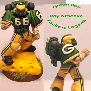 Green Bay Packer Legend Space Marine by PsychosisPC