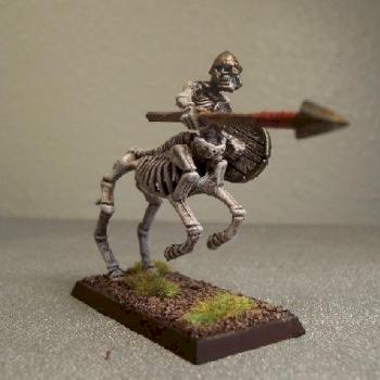 Skeletal centaur by munkeyjoepaints