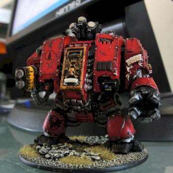 Blood angels metal dreadnaught by languin